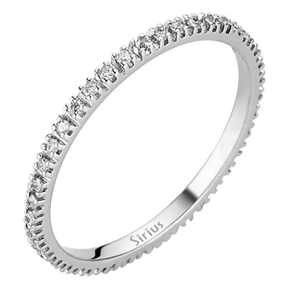 0,25 Carat Diamant rundum Allianz - handgefertigter Diamantschmuck aus Feingold | Sirius Diamant