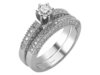Diamant Ring Antragsring 585er 14 Karat Weißgold