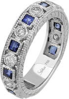 Diamant & Saphir Ring
