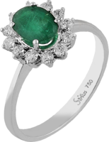 Diamant & Smaragd Ring