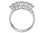 0,95 Carat 5 Diamanten Memoire Ring Diamantring Weissgold