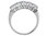 0,96 Carat 5 Diamanten Memoire Ring Memoirering Weissgold