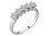0,80 Carat 5 Diamanten Memoire Ring Memoirering