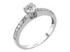 0,55 Karat Design Diamant Solitär Ring Diamantring Weissgold
