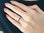 Halbrund Memoire Ring Saphirring 750er 18 Karat Weissgold