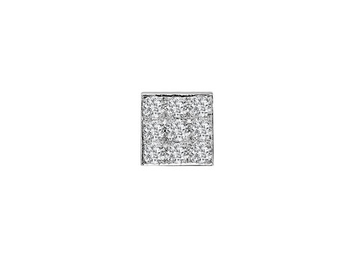 0,32 Carat Diamant Quadrat Herrenohrring