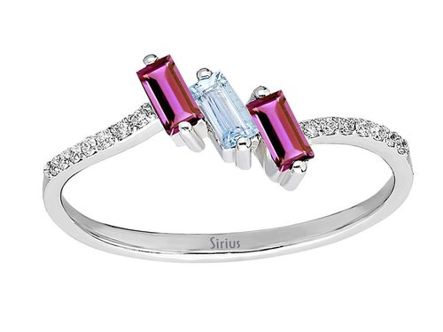 Diamant Violett Ring