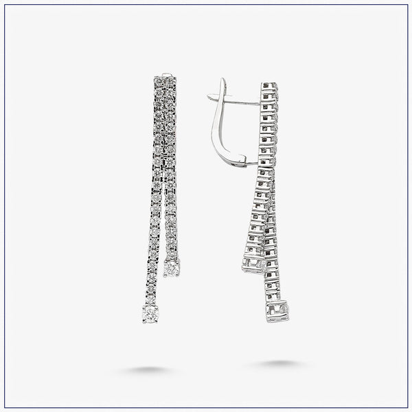 Diamond Tennis Earrings