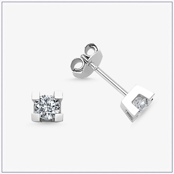 Solitaire earrings