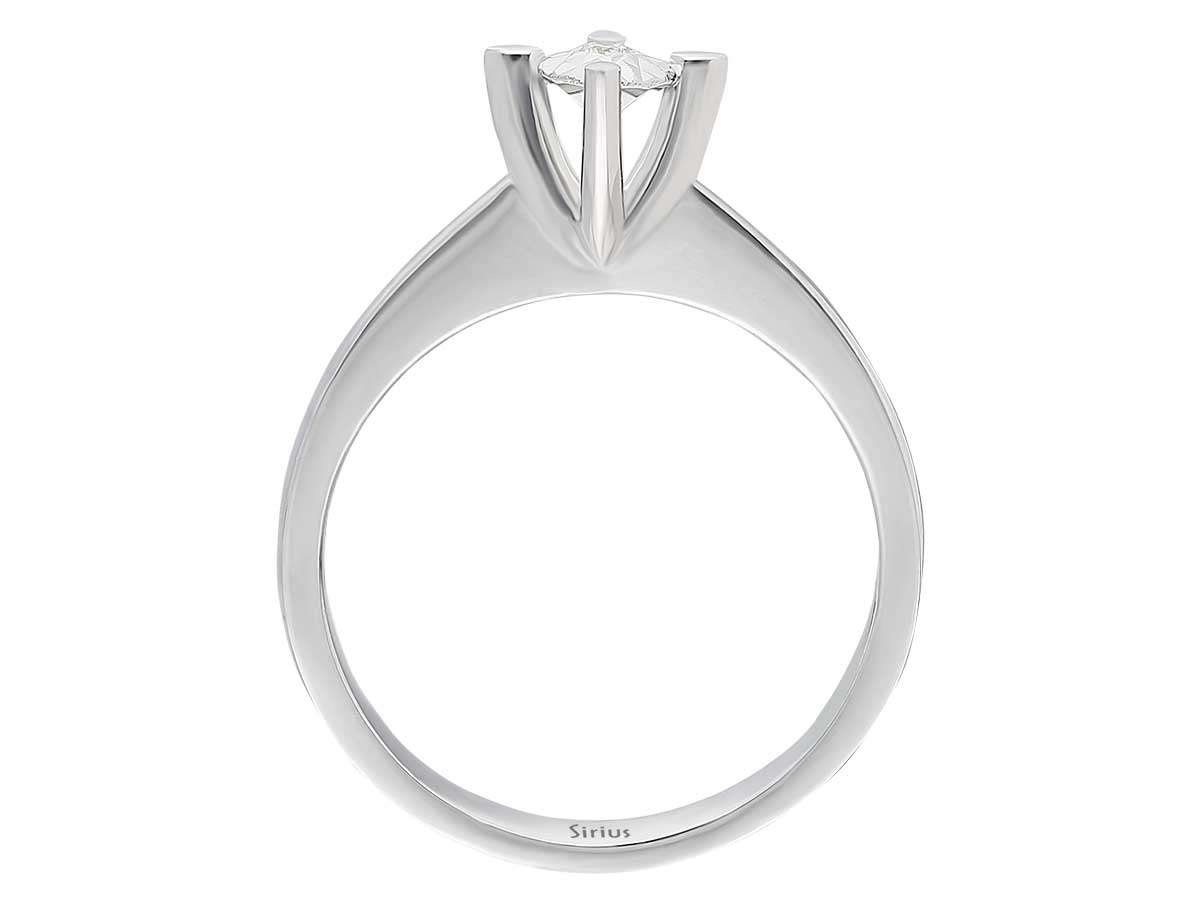 0,30 Carat Effekt Diamant Solitär Ring - handgefertigter Diamantschmuck aus Feingold | Sirius Diamant