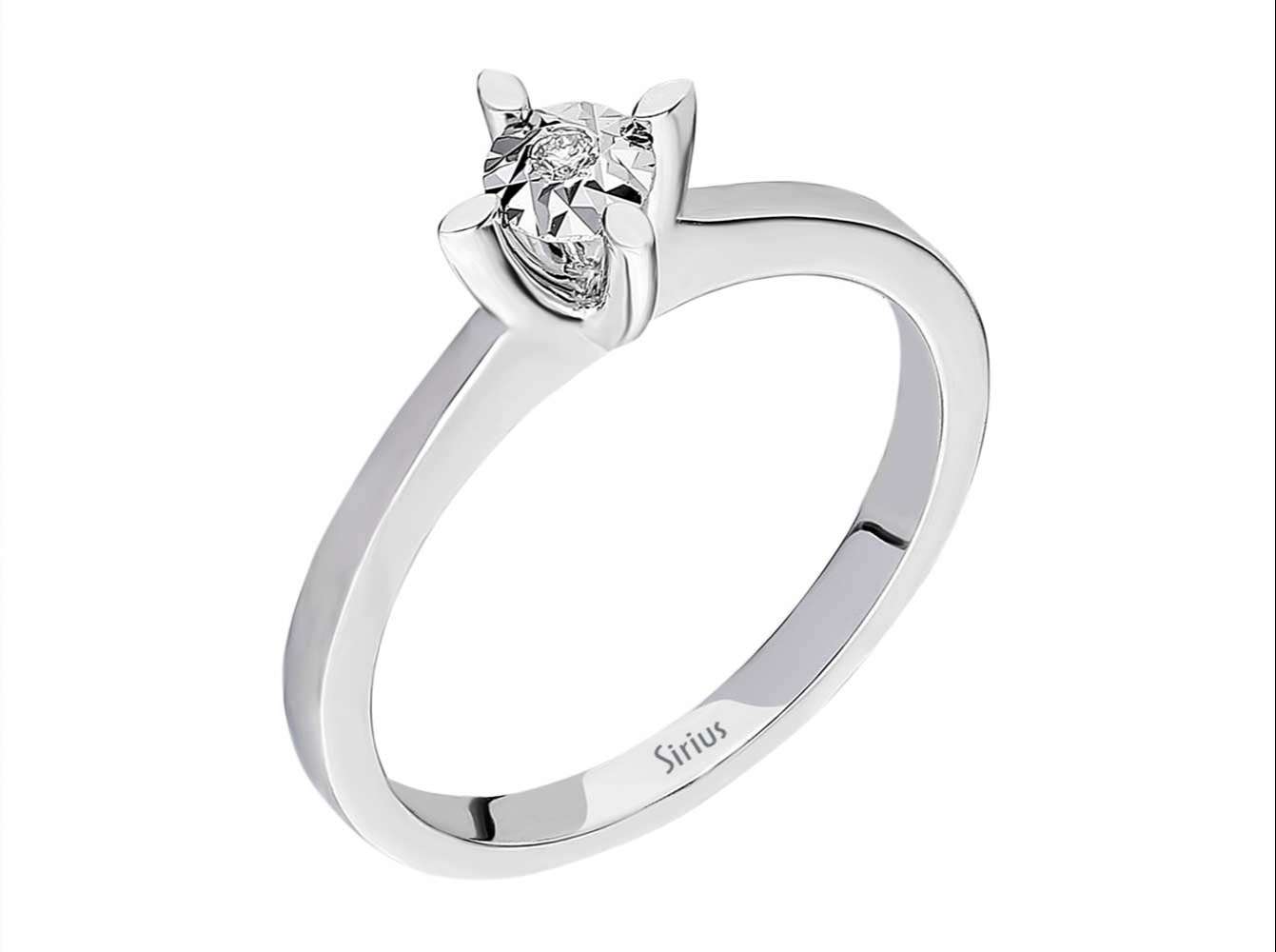 0.30 carat effect diamond solitaire ring
