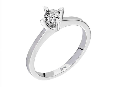 0.30 carat effect diamond solitaire ring