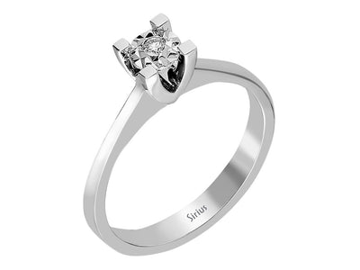 0.30 carat effect diamond solitaire ring