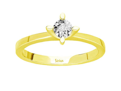 0.30 carat diamond solitaire effect ring