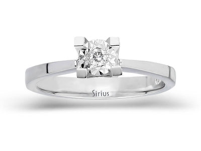 0.40 carat effect diamond solitaire ring