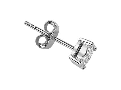 G-color 0.60 carat diamond earring for men in solitaire look