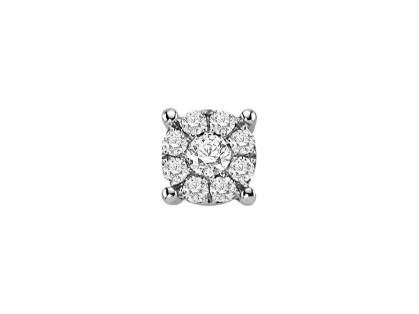 G-color 0.60 carat diamond earring for men in solitaire look