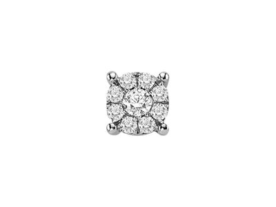 G-color 0.60 carat diamond earring for men in solitaire look