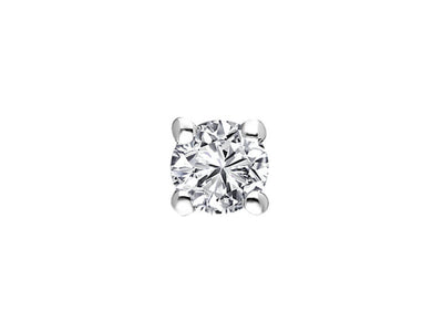 0.09 carat diamond solitaire men's earrings