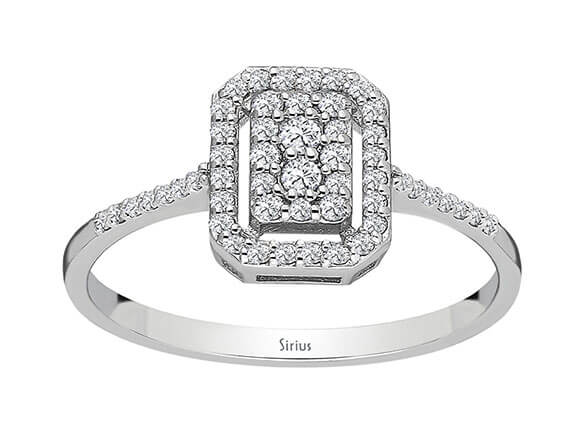 0.20 carat diamond Solyaris ring