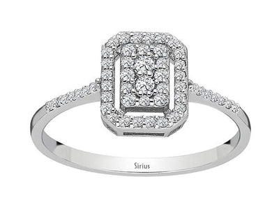 0.20 carat diamond Solyaris ring