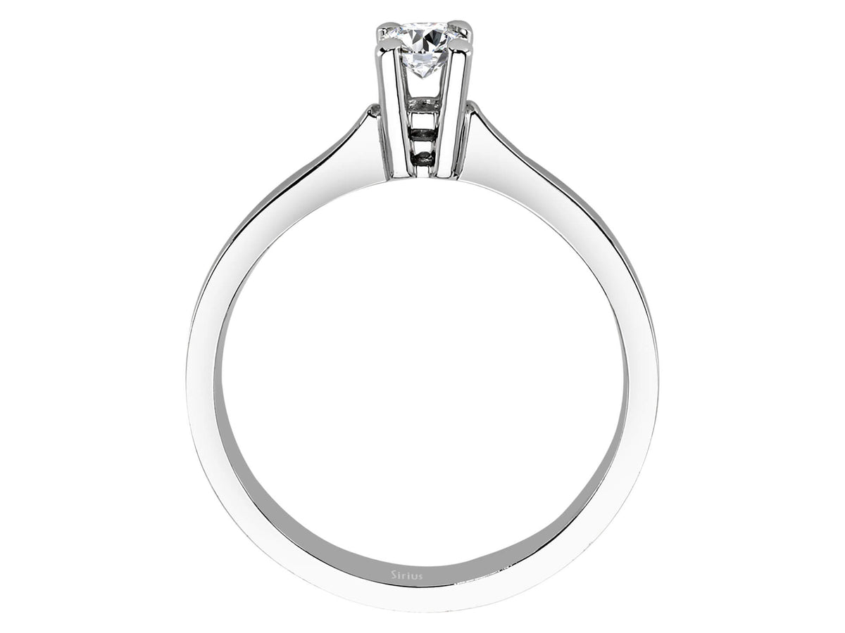 0,20 Carat Diamant Solitär Ring - handgefertigter Diamantschmuck aus Feingold | Sirius Diamant