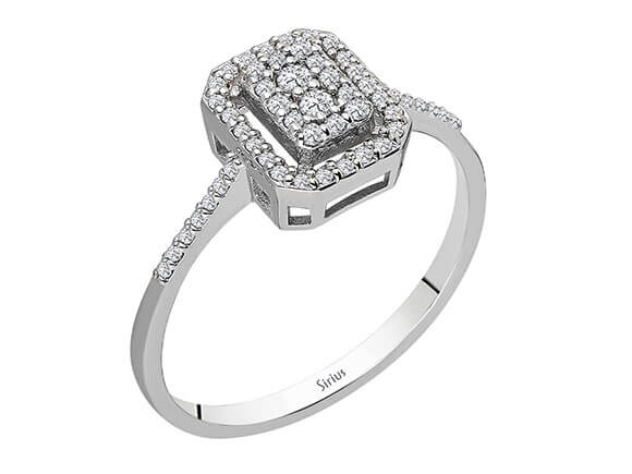 0.20 carat diamond Solyaris ring