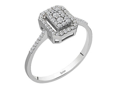 0.20 carat diamond Solyaris ring