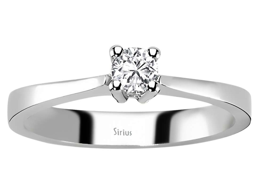 0,20 Carat Diamant Solitär Ring - handgefertigter Diamantschmuck aus Feingold | Sirius Diamant