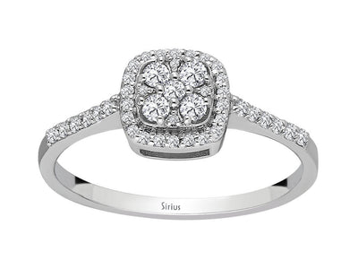0.28 carat diamond Polaris ring