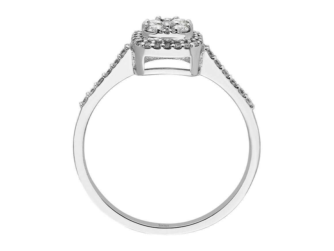 0,28 Karat Diamant Polaris Ring - handgefertigter Diamantschmuck aus Feingold | Sirius Diamant