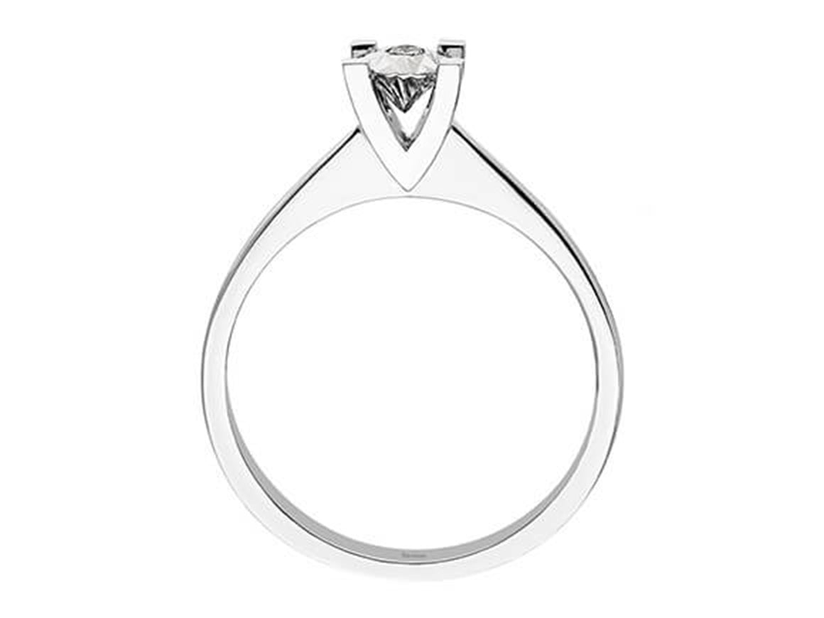 0,30 Karat Effekt Diamant Solitär Ring - handgefertigter Diamantschmuck aus Feingold | Sirius Diamant