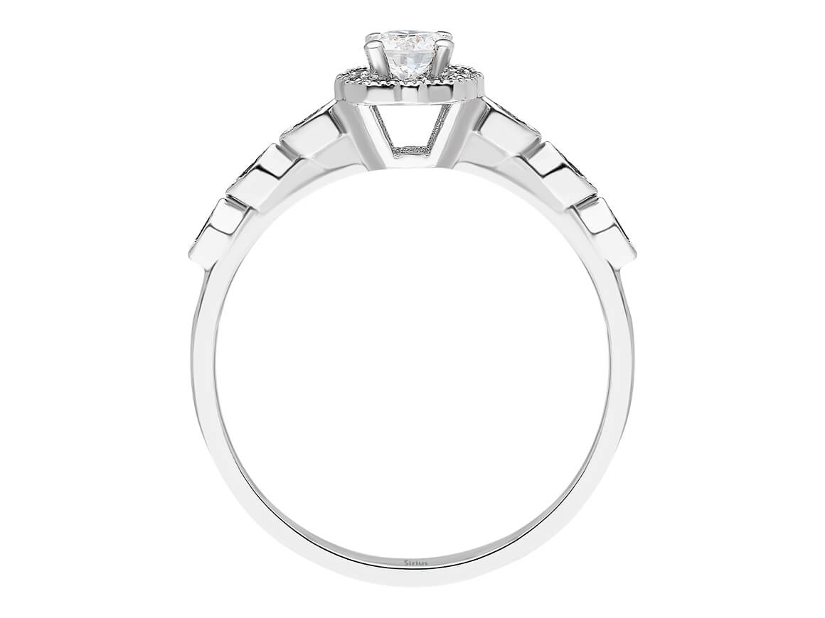 0,30 Karat Diamant Calypso Ring - handgefertigter Diamantschmuck aus Feingold | Sirius Diamant