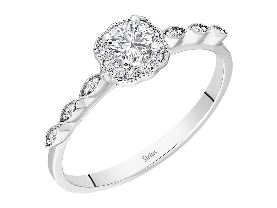 0,30 Karat Diamant Calypso Ring - handgefertigter Diamantschmuck aus Feingold | Sirius Diamant