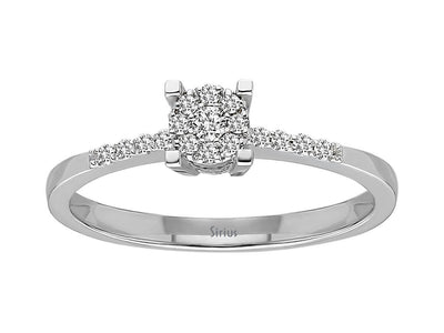 0.30 carat effect diamond solitaire ring