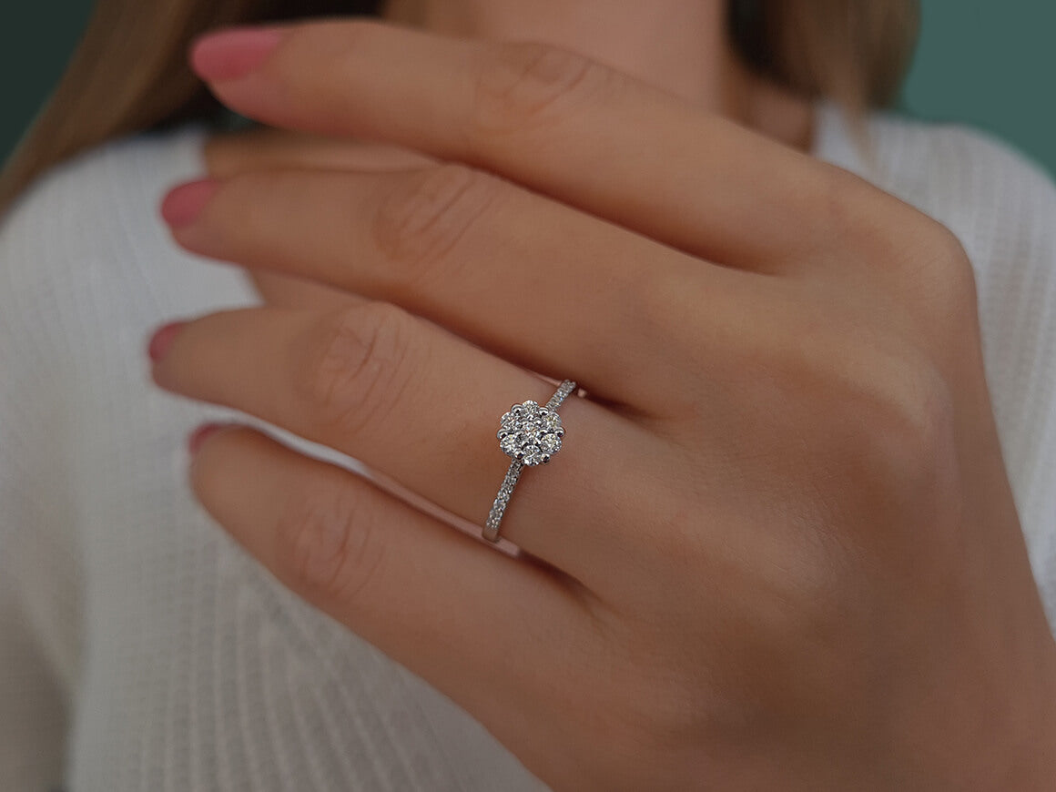 0.32 total carat diamond Iberia ring