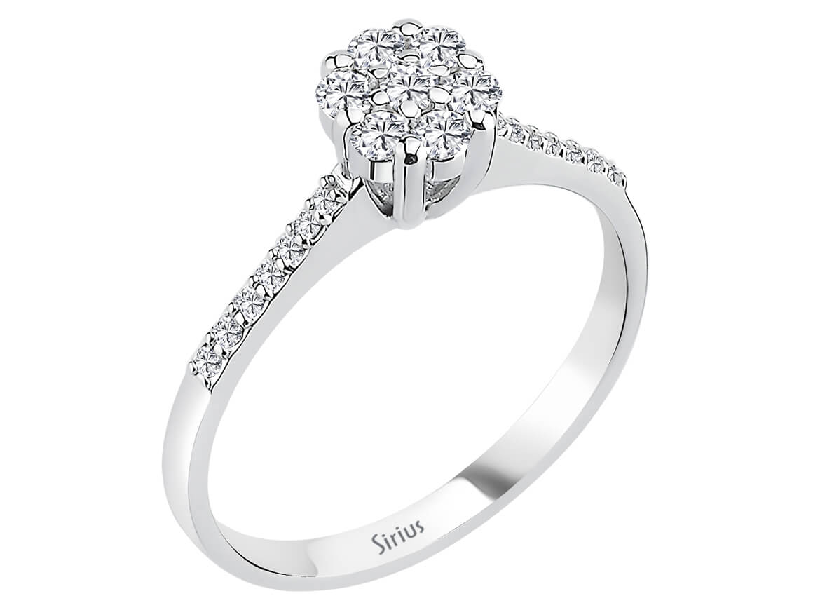 0.32 total carat diamond Iberia ring