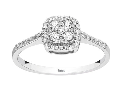 0.35 carat diamond borealis ring