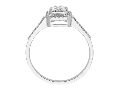 0.35 carat diamond borealis ring
