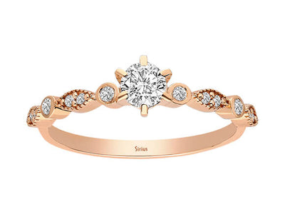 0.35 carat diamond Inanna ring