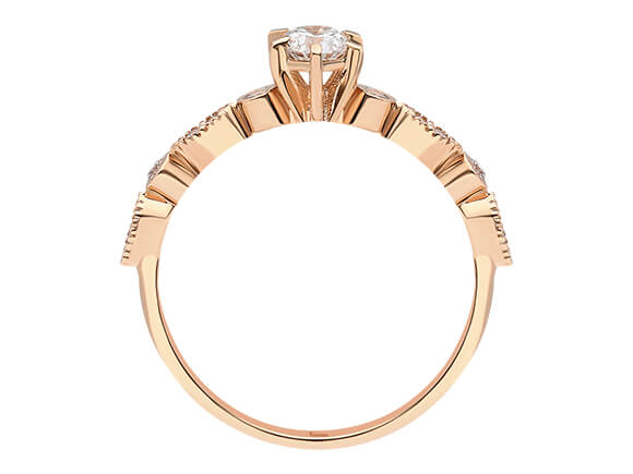0.35 carat diamond Inanna ring