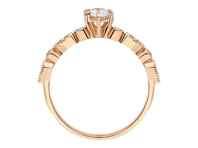 0.35 carat diamond Inanna ring