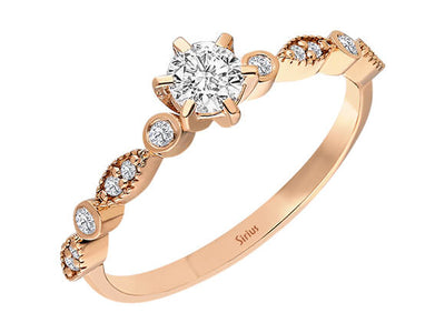 0.35 carat diamond Inanna ring