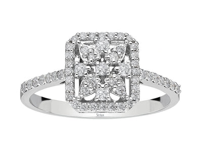 0.38 carat diamond Lunaris ring