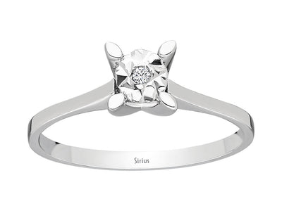 0.40 carat diamond solitaire effect ring