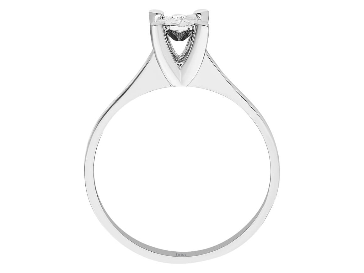 0,40 Karat Diamant Solitär Effekt Ring - handgefertigter Diamantschmuck aus Feingold | Sirius Diamant