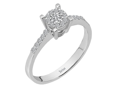 0.50 carat effect diamond solitaire ring