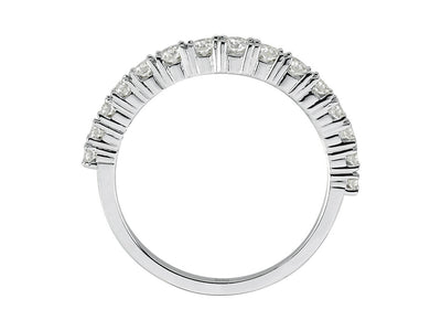 0,50 Karat Diamanten Halb-Ewigkeit-Ring in 14K Weißgold