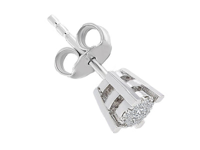 0.50 carat diamond earring for men in solitaire look