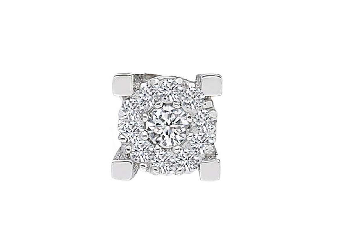 0,50 Karat Diamantohrring für Herren im Solitär-Look - handgefertigter Diamantschmuck aus Feingold | Sirius Diamant